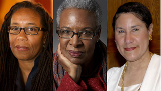 Heather Williams (courtesy of the University of North Carolina at Chapel Hill); Nell Painter (Wikimedia Commons); Evelyn Brooks Higginbotham (courtesy of Harvard University)